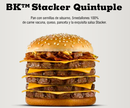 The New BK Stacker Quintuple Hits Buenos Aires