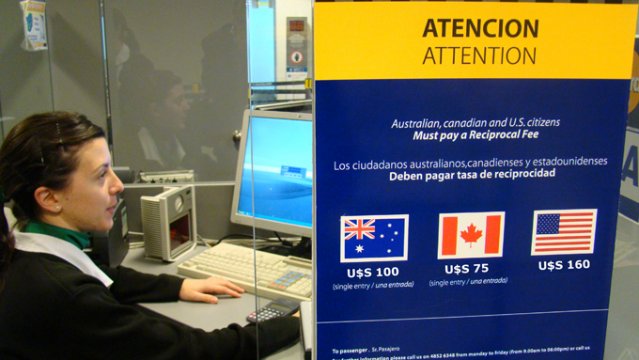 Argentina Entry Fee Required At All Points of Entry
