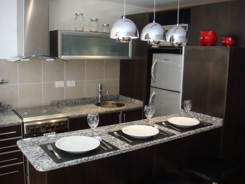 Kitchen and dining counter