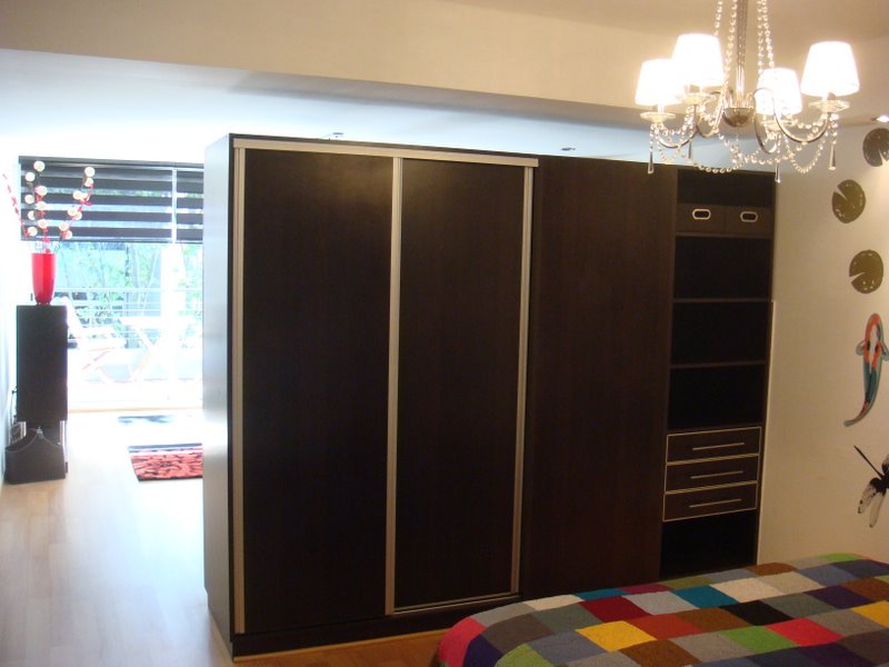 View from bedroom to living room